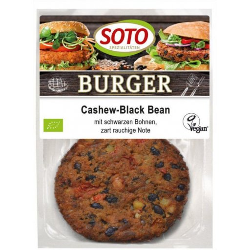 Cashew-Black Bean Burger vegan 2St