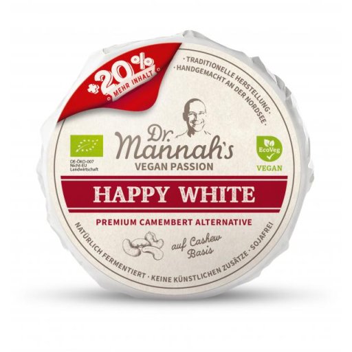 Happy White Camembert-Alternat.Cashewbasis vegan