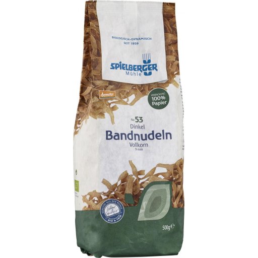 Dinkel-Vollkorn-Bandnudeln DEMETER 9mm