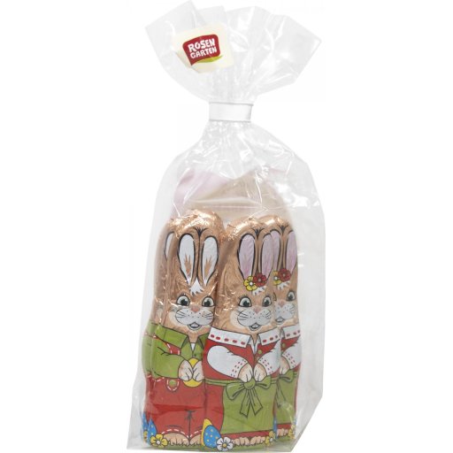 Vollmilch-Osterhase massiv 5St